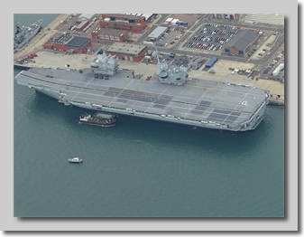 Carrier Prince of Wales at Portsmouth